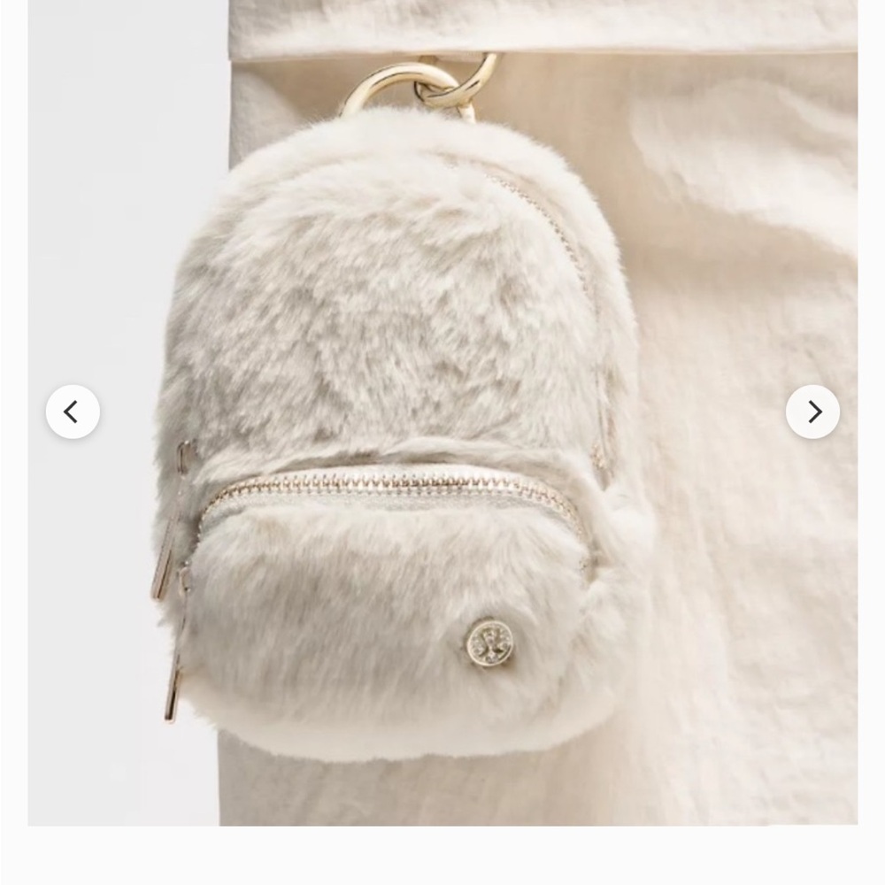 Lululemon Plush Fleece Everywhere Nano Backpack - Cream NWT